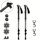 Trekking Poles Carbon Fiber Quick-Lock Adjustable EVA Foam Grip