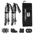 Trekking Poles Foldable Adjustable Aluminium Shaft & EVA Grip