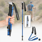 Trekking Poles Lightweight Anodized Aluminum Z-Fold Quick Lock