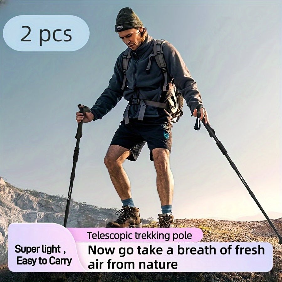 Trekking Poles Shock-Absorbing Telescopic Aluminum
