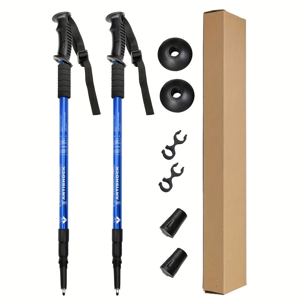 Trekking Poles Shock-Absorbing Telescopic Aluminum