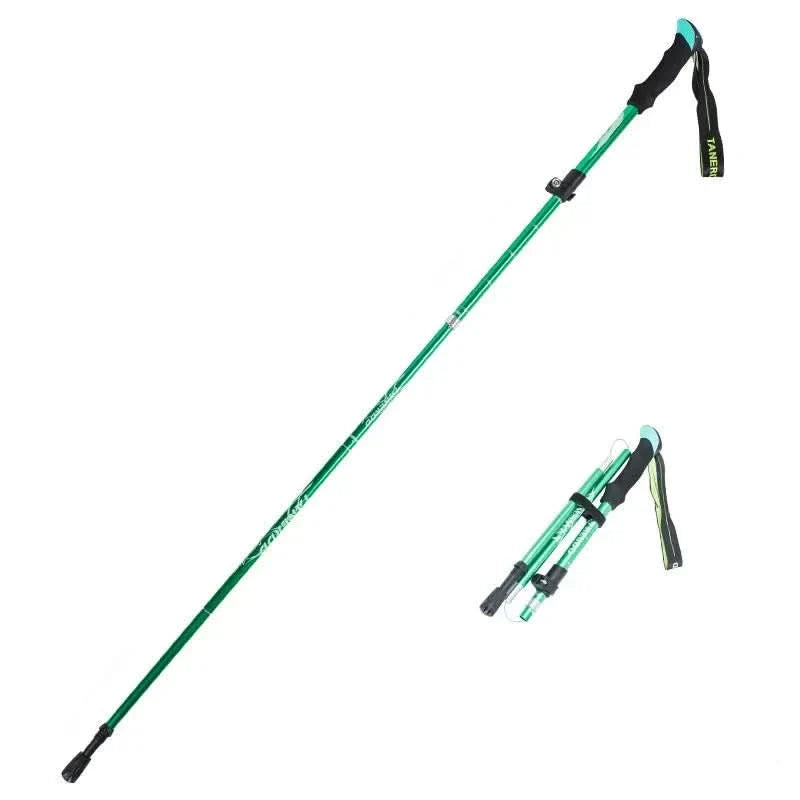 Trekking Poles Telescopic Lightweight Ergonomic Grip & Anti-Slip Tips
