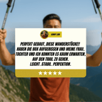 Trekking Poles Telescopic Lightweight Ergonomic Grip & Anti-Slip Tips