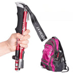 Trekking Poles Telescopic Lightweight Ergonomic Grip & Anti-Slip Tips