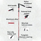 Trekking Poles Ultralight Adjustable Tungsten Tip