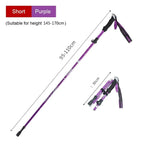 Trekking Poles Ultralight Adjustable Tungsten Tip