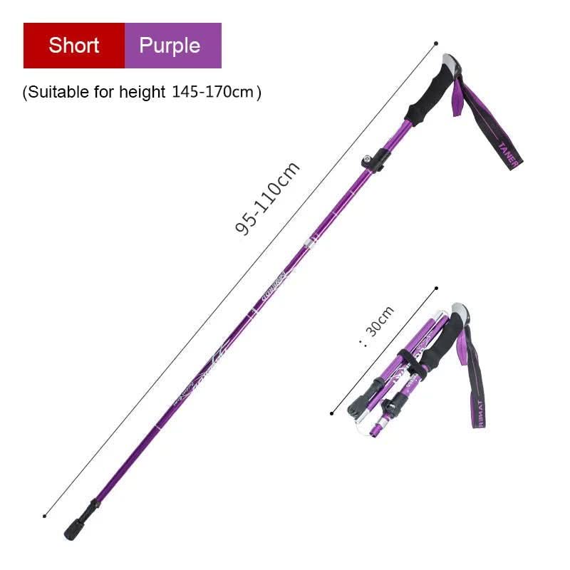 Trekking Poles Ultralight Adjustable Tungsten Tip