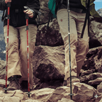 Trekking Poles Ultralight Aluminum Adjustable Length EVA Grip