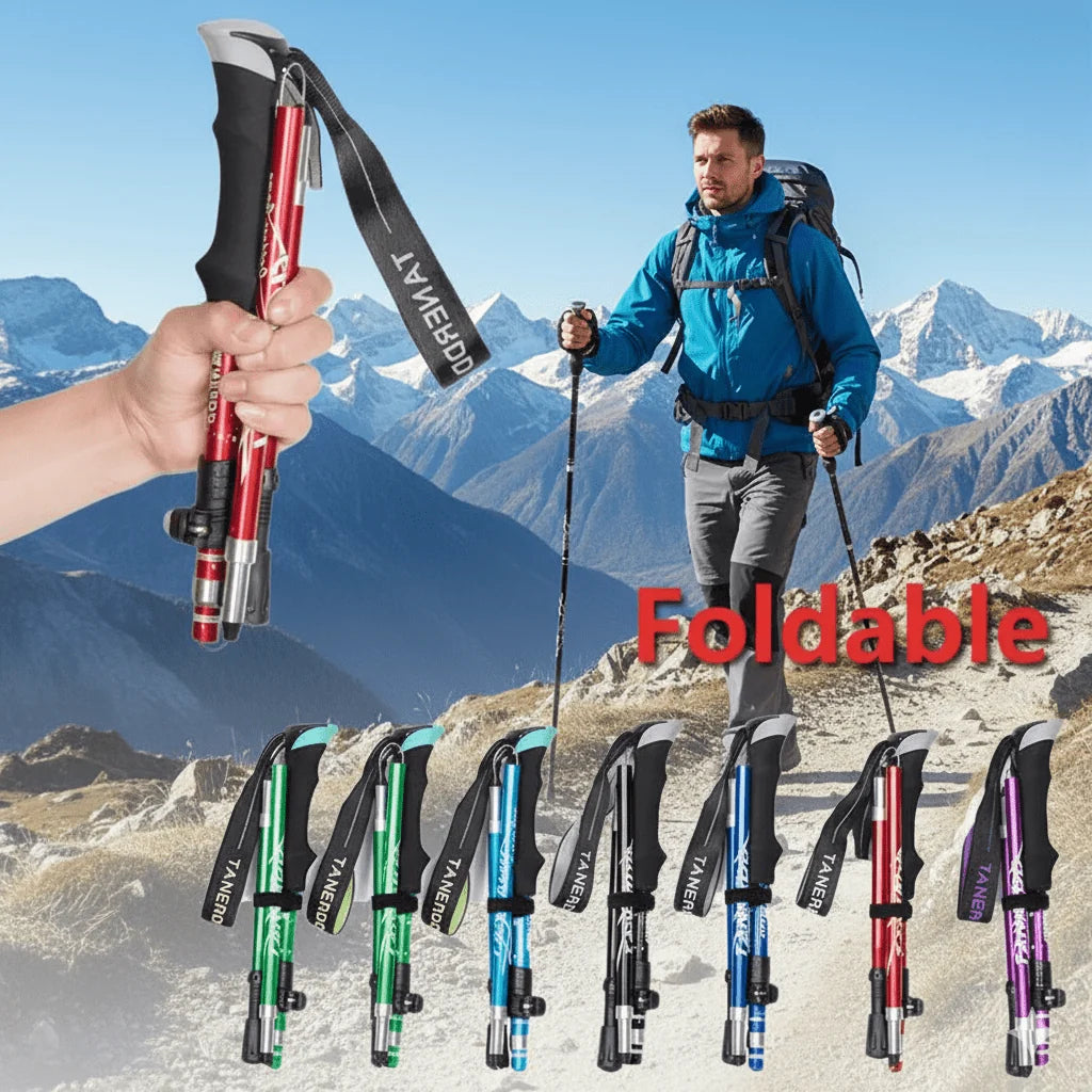Trekking Poles Ultralight Foldable Adjustable 43–51 Inches