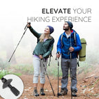 Trekking Stick Quick-Fold Alloy Steel & Textured Grip