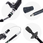 Trekking Stick Quick-Fold Alloy Steel & Textured Grip