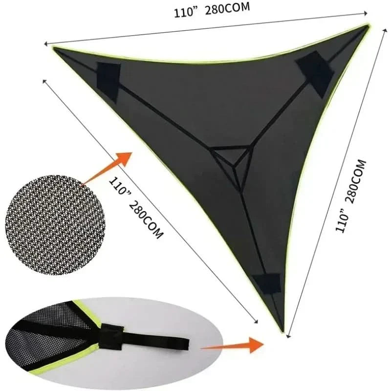 Triangle Hammock Multi-Person Portable Mesh 331 lb Capacity