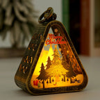 Triangle LED Lamp Warm Glow Metal Frame