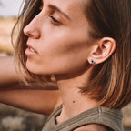 Triangle Stud Earrings 925 Sterling Silver Lightweight
