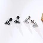 Triangle Stud Earrings 925 Sterling Silver Lightweight