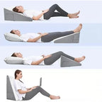 Triangle Wedge Pillow Contoured Support Removable Washable Cover