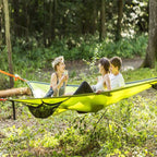 Triangular Camping Hammock Triple-Attachment Nylon Three-Person