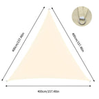 Triangular Shade Sail Waterproof Polyester UV Protection Mounting Kit