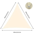 Triangular Shade Sail Waterproof & UV Blocking Reinforced D-Rings