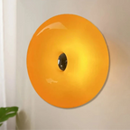 Tricolor Dimmable Built-In LED Donut Glass Wall Sconce