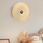Tricolor Dimmable Built-In LED Donut Glass Wall Sconce