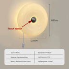 Tricolor Dimmable Built-In LED Donut Glass Wall Sconce