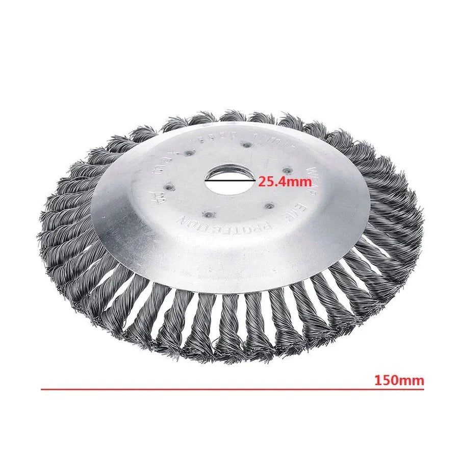 Trimmer Brush Head Carbon Steel 150mm 0.63 In Mount