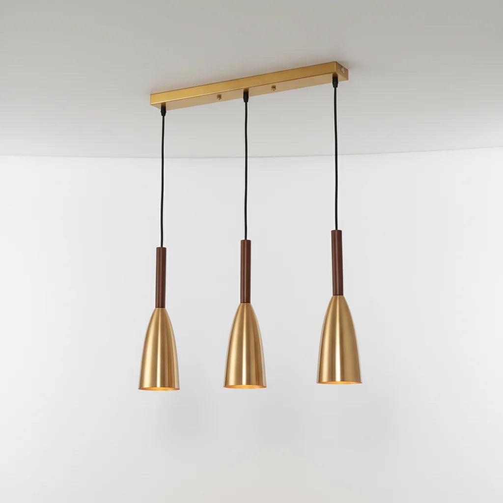 Triple Pendant Light Scandinavian Height Adjustable Dimmable E27