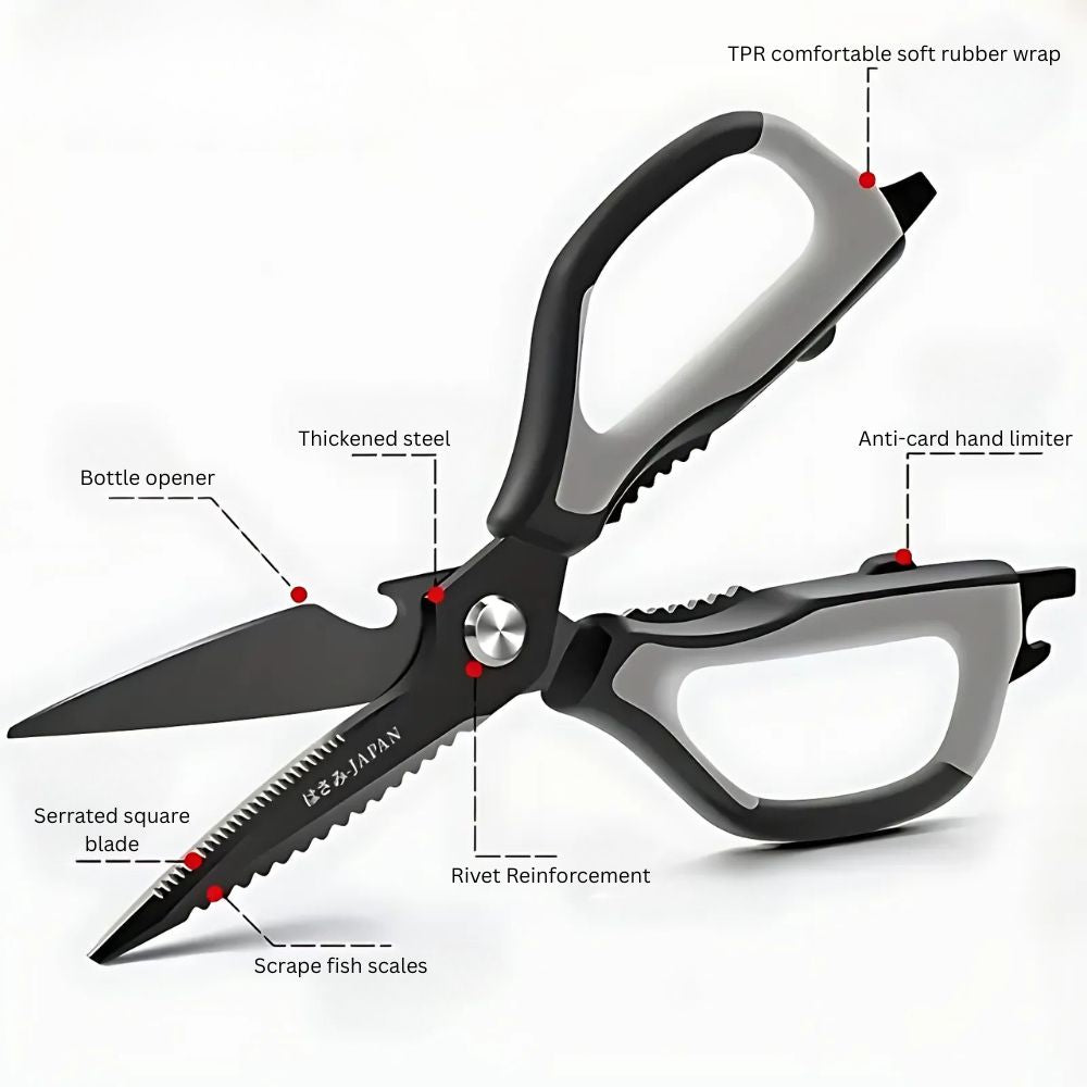 Triple-Sharp Stainless Steel Kitchen Shears