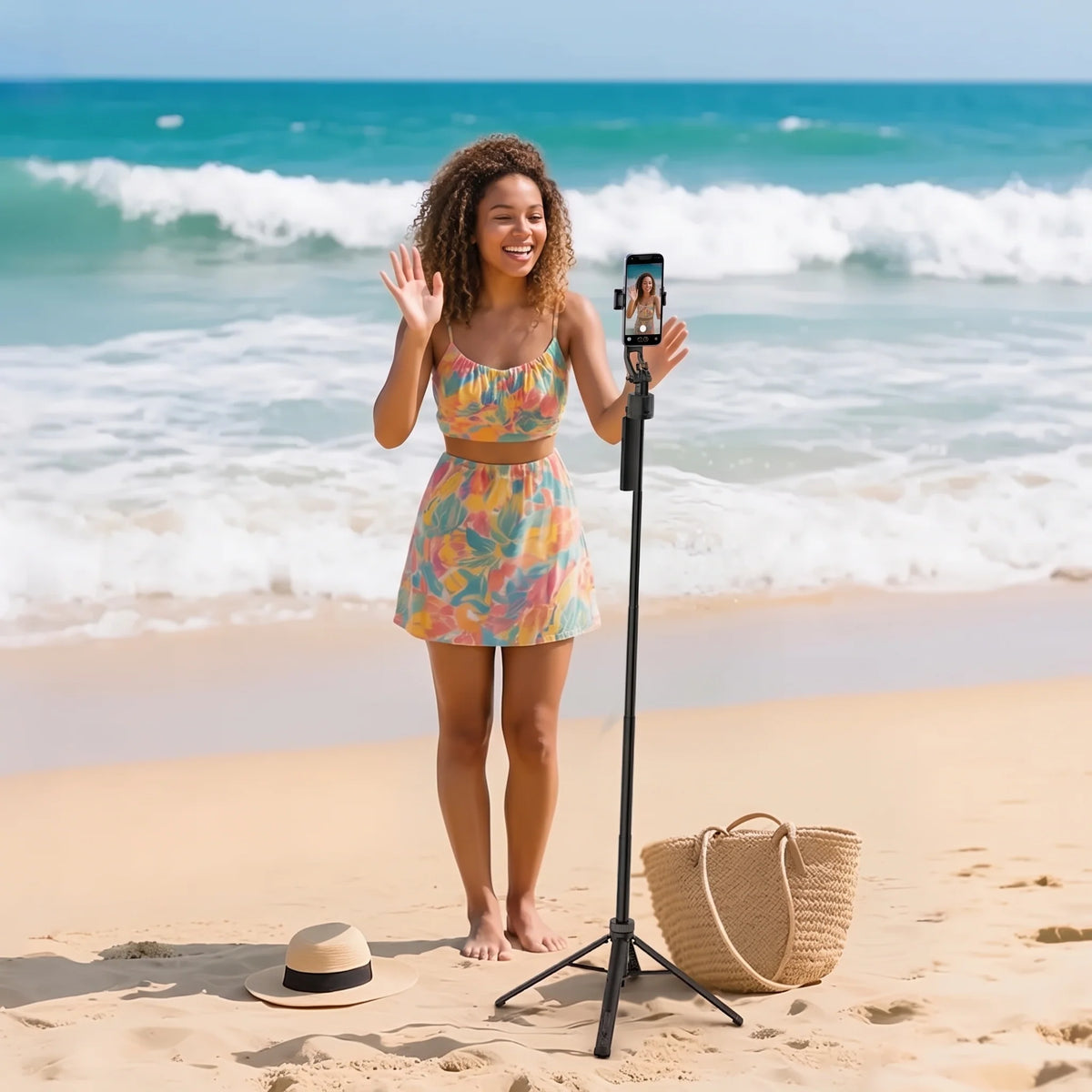 Tripod Face & Body Tracking 360° Detachable Remote