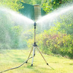 Tripod Lawn Sprinkler Height-Adjustable 360 Degree Quick-Connect