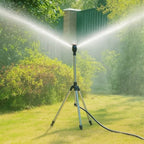 Tripod Sprinkler 360 Degree Dual Nozzles Telescopic Stand