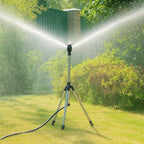 Tripod Sprinkler 360 Degree Dual Nozzles Telescopic Stand