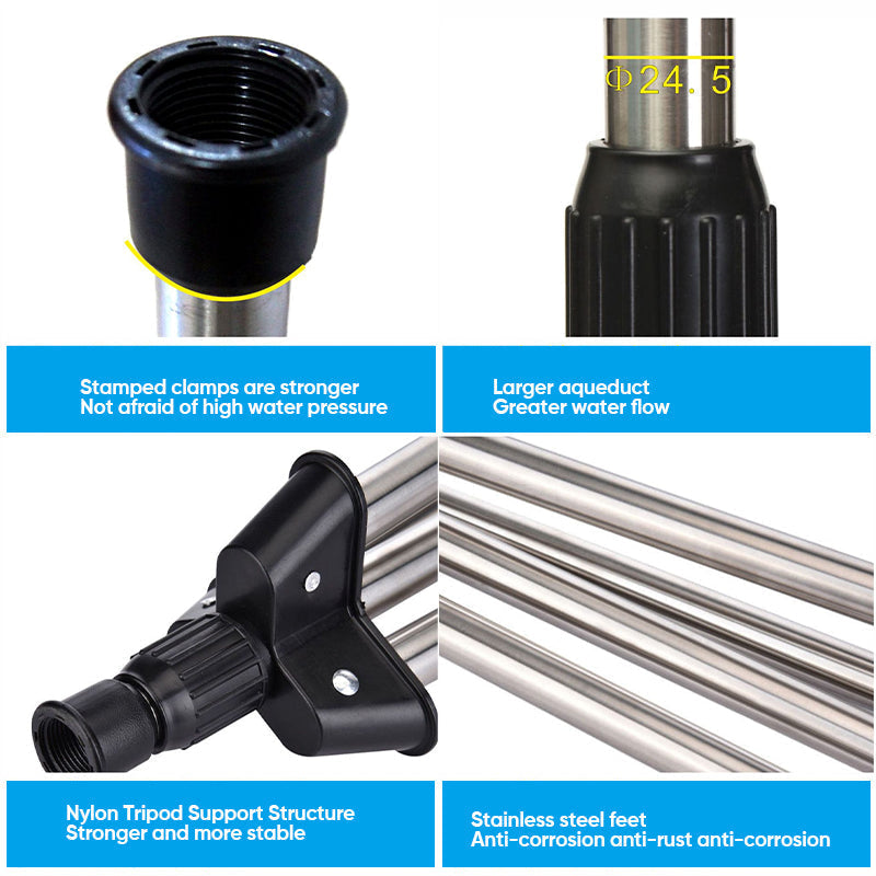 Tripod Sprinkler Adjustable Height 360° Rotation Misting