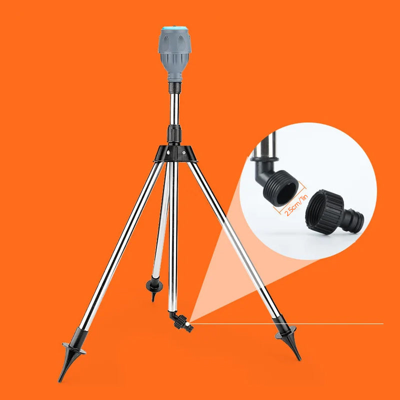 Tripod Sprinkler Adjustable Height 360° Rotation Misting