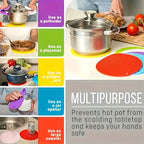 Trivet Set Heat-Resistant Silicone Honeycomb Non-Slip