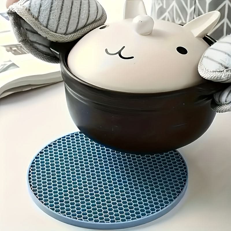 Trivet Set Heat-Resistant Silicone Honeycomb Non-Slip