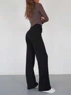 Trousers High-Waisted Tailored Comfortable Fit