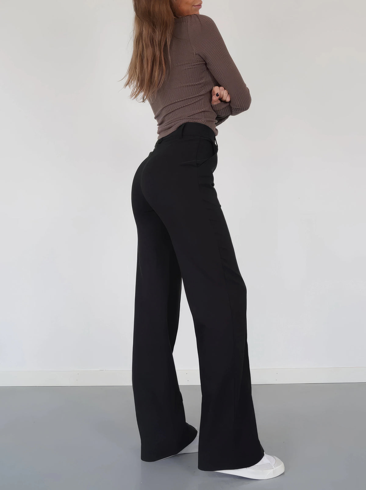 Trousers High-Waisted Tailored Comfortable Fit