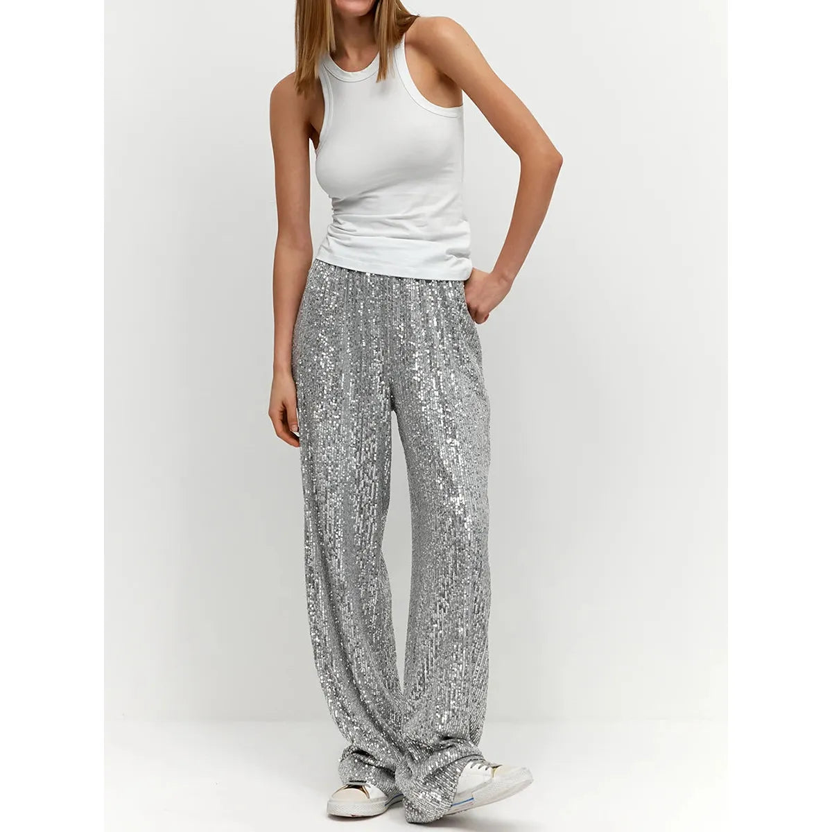 Trousers Silky-Soft Sequin True-To-Size