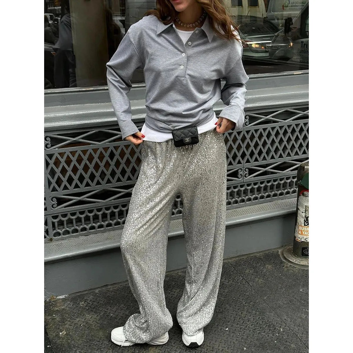Trousers Silky-Soft Sequin True-To-Size