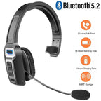 Trucker Headset Noise-Cancelling Mic Bluetooth 5.2 35-Hour Talk Time