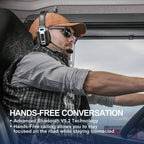 Trucker Headset Noise-Cancelling Mic Bluetooth 5.2 35-Hour Talk Time