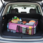 Trunk Organizer Foldable Waterproof 50L Adjustable Compartments