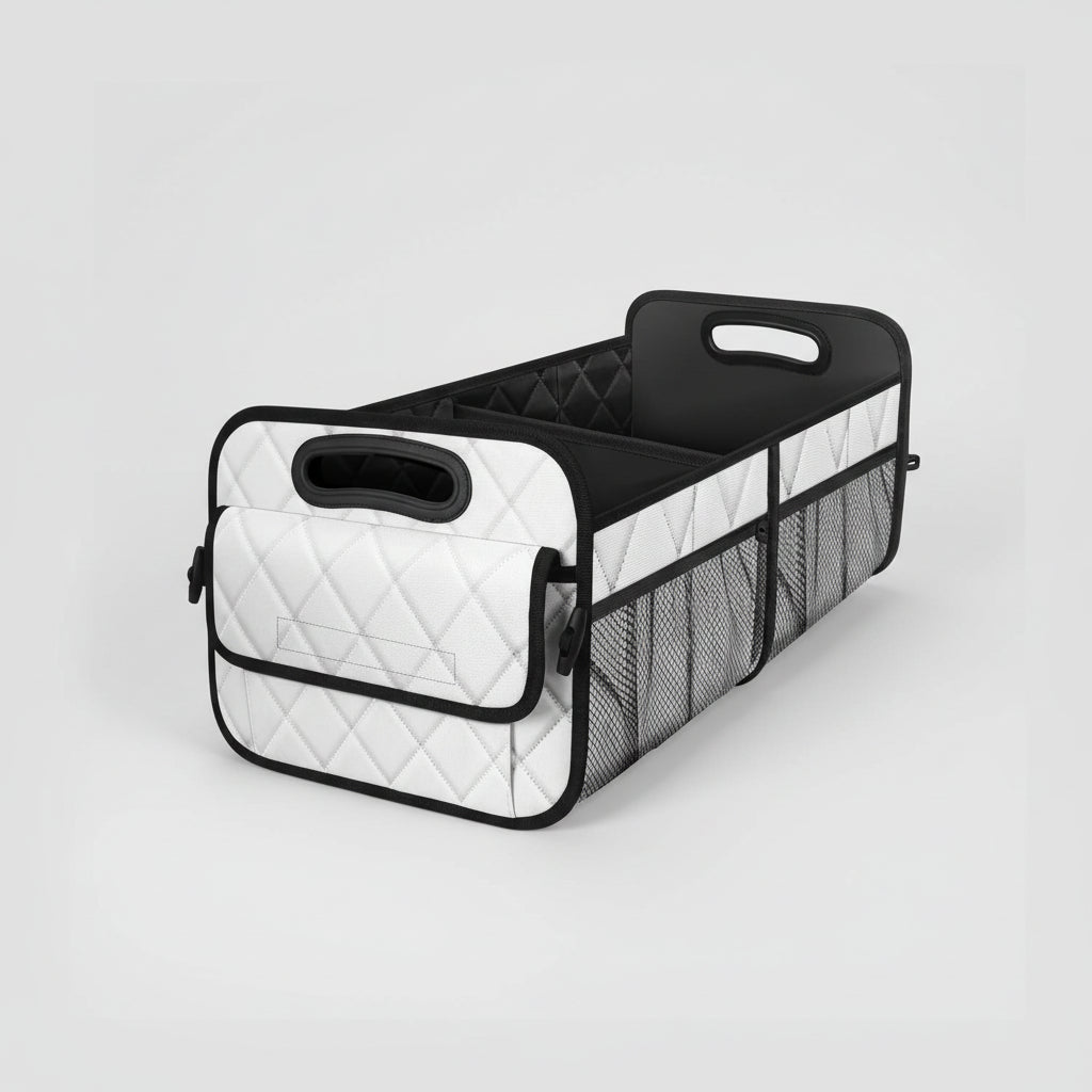 Trunk Organizer Foldable Waterproof 50L Adjustable Compartments