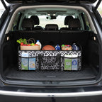 Trunk Organizer Foldable Waterproof 50L Adjustable Compartments
