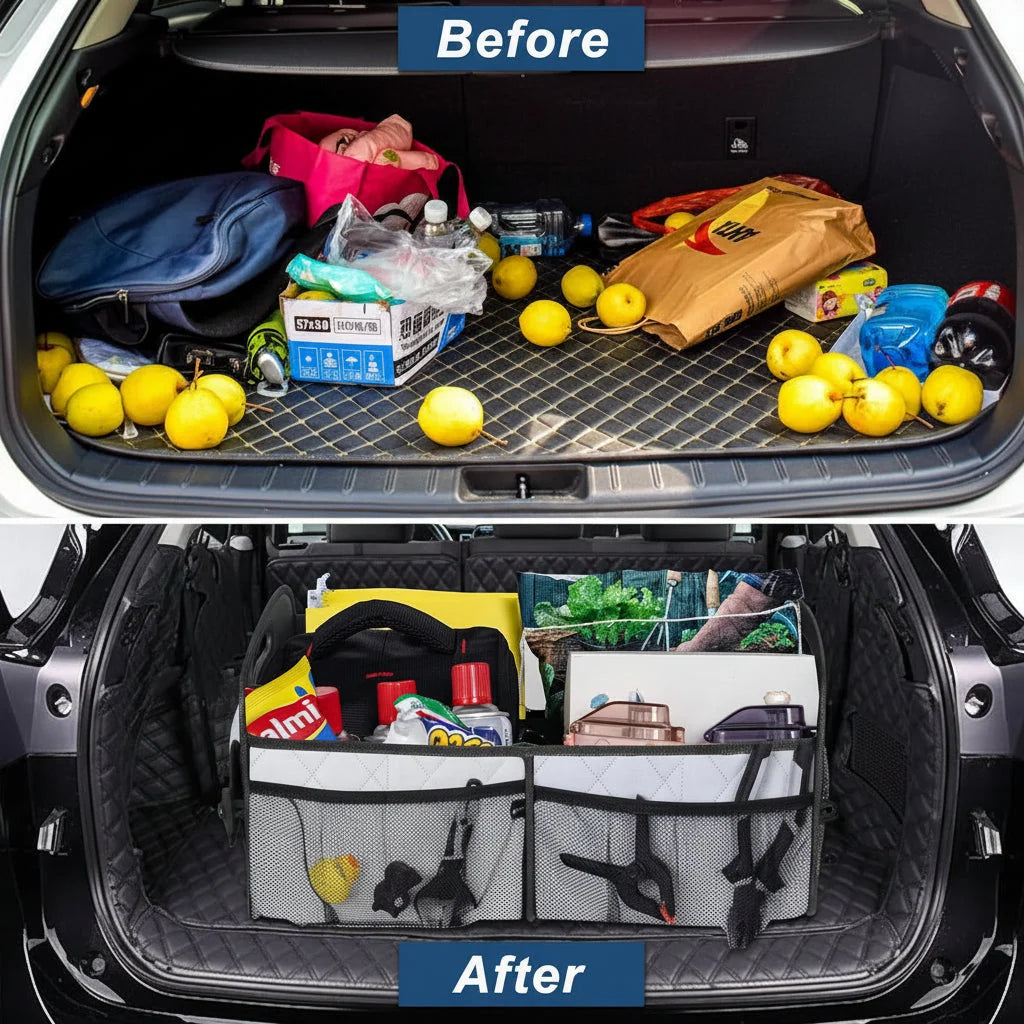 Trunk Organizer Foldable Waterproof 50L Capacity
