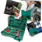Tubeless Tire Repair Tool Automatic Trigger & Reusable Mushroom Plugs