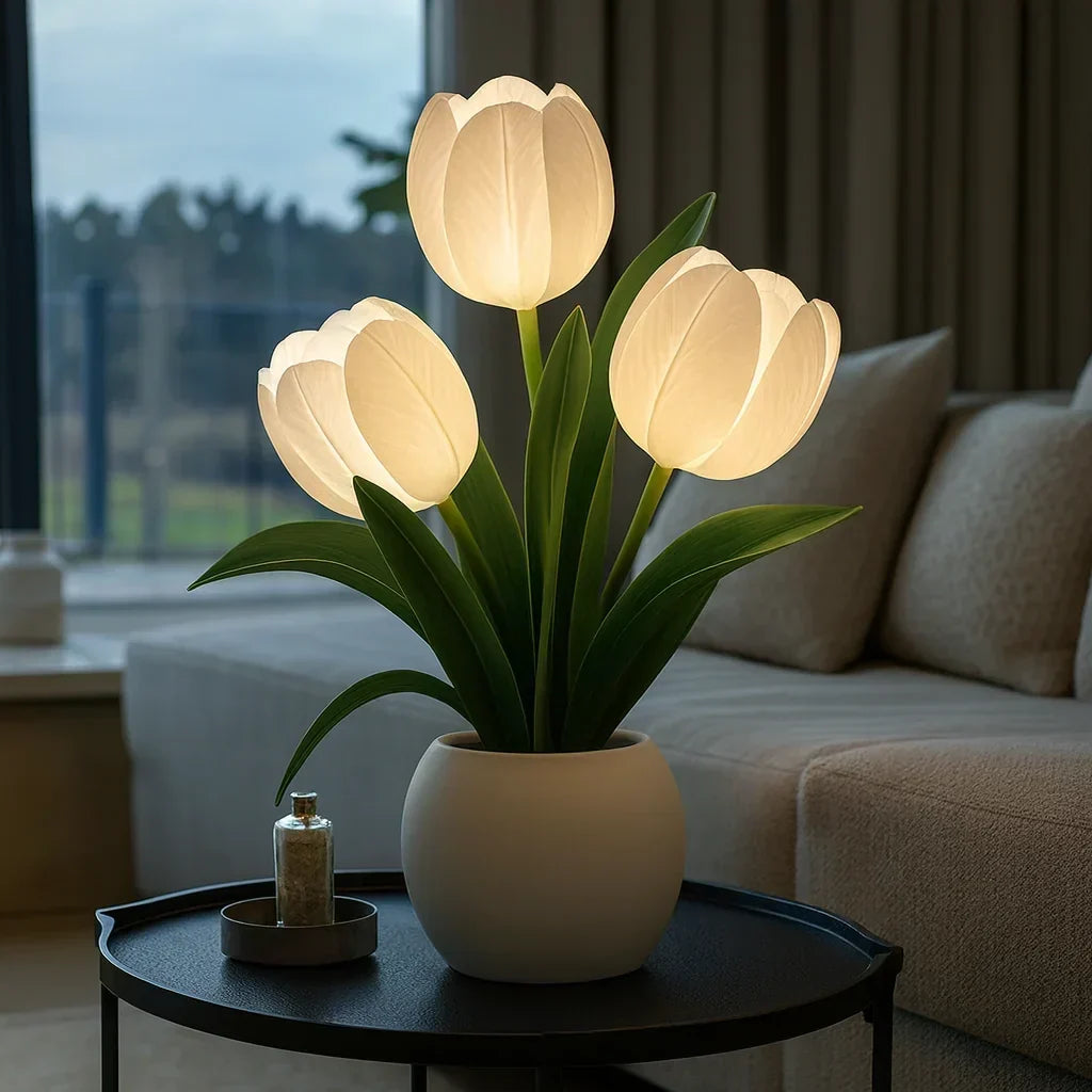 Tulip Lamp Warm White LED USB-Powered & Dimmable