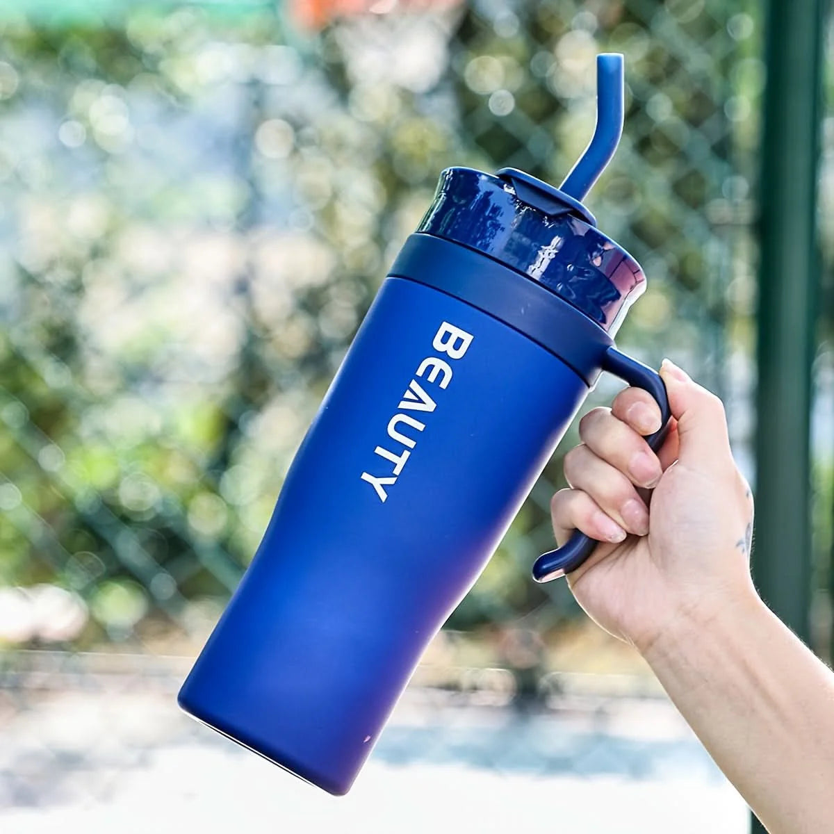 Tumbler 40 Oz Straw Lid & Carry Handle